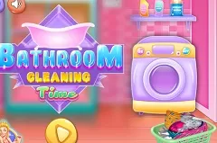 Girl Games, Bathroom Cleaning Time, Games-kids.com