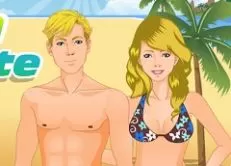 Kissing Games, Beach Date, Games-kids.com