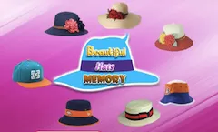 Girl Games, Beautiful Hats Memory, Games-kids.com