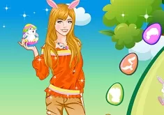 Dress Up Games, Beauty Easter Girl, Games-kids.com
