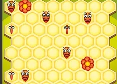 Animal Games, Bee Honey Lines, Games-kids.com