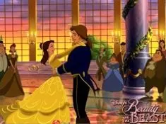 Beauty and The Beast Games, Belle and the Prince Dancing Puzzle, Games-kids.com