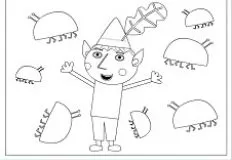 Ben and Holly Games, Ben the Elf Coloring, Games-kids.com