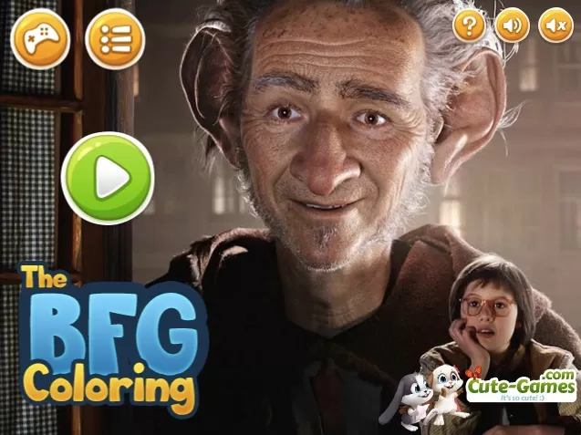 The BFG Games, BFG Coloring, Games-kids.com