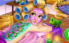 Rapunzel Games, Blonde Princess Spa Day, Games-kids.com