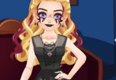 Dress Up Games, Blonde Sofia In Black, Games-kids.com