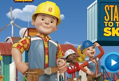 Bob the builder building a house