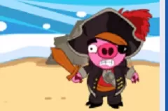 Adventure Games, Bomb the Pirate Pigs, Games-kids.com