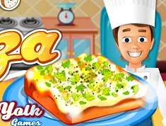 Cooking Games, Bread Pizza, Games-kids.com