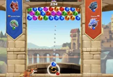 Bubble Shooter Games, Bubbles and Hungry Dragon, Games-kids.com