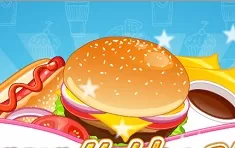 Cooking Games, Burger and Hot Dog Stand, Games-kids.com