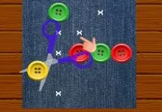 Puzzle Games, Buttons and Scissors, Games-kids.com