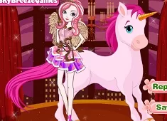 Ever After High Games, CA Cupid Unicorn Caring, Games-kids.com