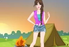 Girl Games, Camping Princess, Games-kids.com