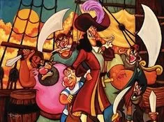 Pirates Games, Captain Hook and Pirates Puzzle, Games-kids.com