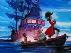 Pirates Games, Captain Hook and the Pirates Boat Puzzle, Games-kids.com