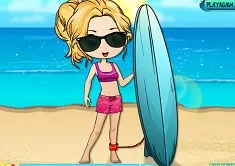 Girl Games, Caryl Surfer Dress Up, Games-kids.com