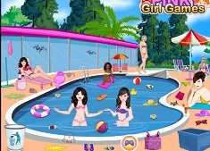 Celebrities Games, Celebrities Summer Pool Party, Games-kids.com