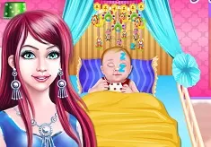 Baby Games, Charming Baby Bed Time, Games-kids.com