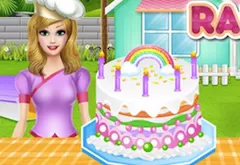 Cooking Games, Chef Felicia Rainbow Cake, Games-kids.com