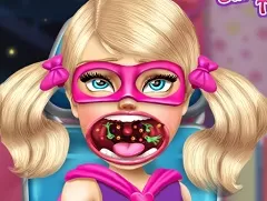 Barbie Games, Chelsea Super Power Throat Care, Games-kids.com