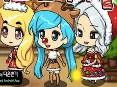 Girl Games, Chibi Christmas Girl, Games-kids.com