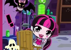 Monster High Games, Chibi Draculaura Halloween Slacking, Games-kids.com