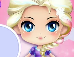 Frozen  Games, Chibi Elsa Modern Makeover, Games-kids.com