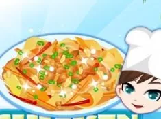 Cooking Games, Chicken Pad Thai, Games-kids.com