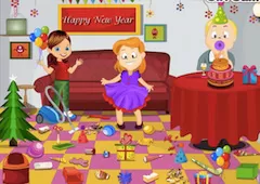 Girl Games, Children New Year Cleaning, Games-kids.com