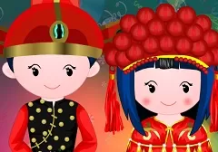 Dress Up Games, Chinese Doll Wedding, Games-kids.com