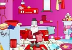 Christmas Games, Christmas Bathroom Cleaning, Games-kids.com