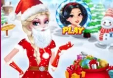 Frozen  Games, Christmas Elsa as Santa, Games-kids.com