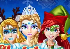 Makeover  Games, Christmas Face Painting, Games-kids.com