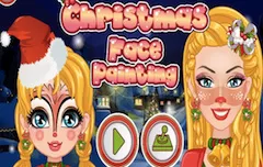 Christmas Games, Christmas Face Painting, Games-kids.com