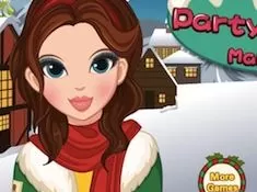 Girl Games, Christmas Party Prep Makeover, Games-kids.com