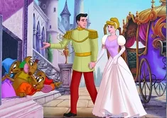 Cinderella Games, Cinderella and Prince Puzzle, Games-kids.com