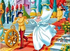 Cinderella Games, Cinderella and Prince Wedding Puzzle, Games-kids.com