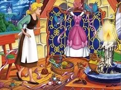 Cinderella Games, Cinderella and the New Dress Puzzle, Games-kids.com