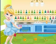 Cinderella Games,  Cinderella Baby Kitchen Cleaning, Games-kids.com