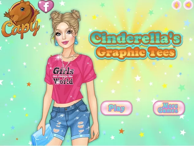 Cinderella Games, Cinderella Graphic Tees, Games-kids.com