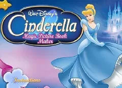 Cinderella Games, Cinderella Magic Book, Games-kids.com