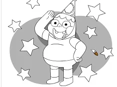 Clarence Games,  Clarence Birthday Coloring, Games-kids.com