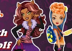 Monster High Games, Clawdeen Wolf and Sister, Games-kids.com