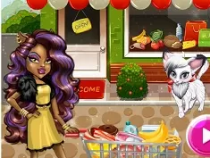 Monster High Games, Clawdeen Wolf Christmas Shopping, Games-kids.com