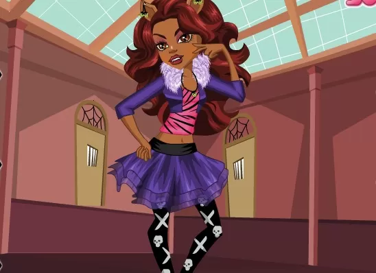 Monster High Games, Clawdeen Wolf Style, Games-kids.com