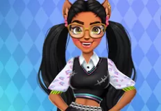 Monster High Games, Clawdia Wolf Girl Hairstyle Challenge, Games-kids.com