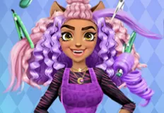 Monster High Games, Clawdia Wolfgirl Hairstyle Challenge, Games-kids.com