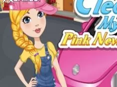 Cars Games, Clean My Pink New Beetle, Games-kids.com