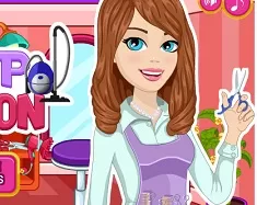 Girl Games, Clean Up Hair Salon, Games-kids.com